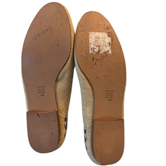 Storybook Knits Tan Embroidered Cats Cloth Loafers - 9.5 - Picture 10 of 13